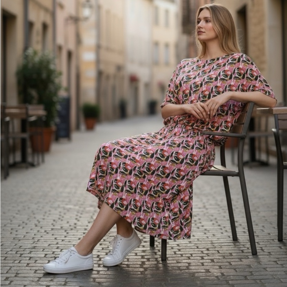 Boden Flutter Sleeve Dress Size 12